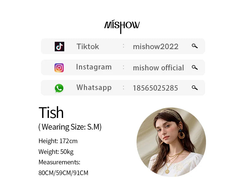 MISHOW French Summer Blouses Women New 2025 Short Puff Sleeve Round Neck Jacquard Flower Slim Shirts Woman Versatile MXE32X1772