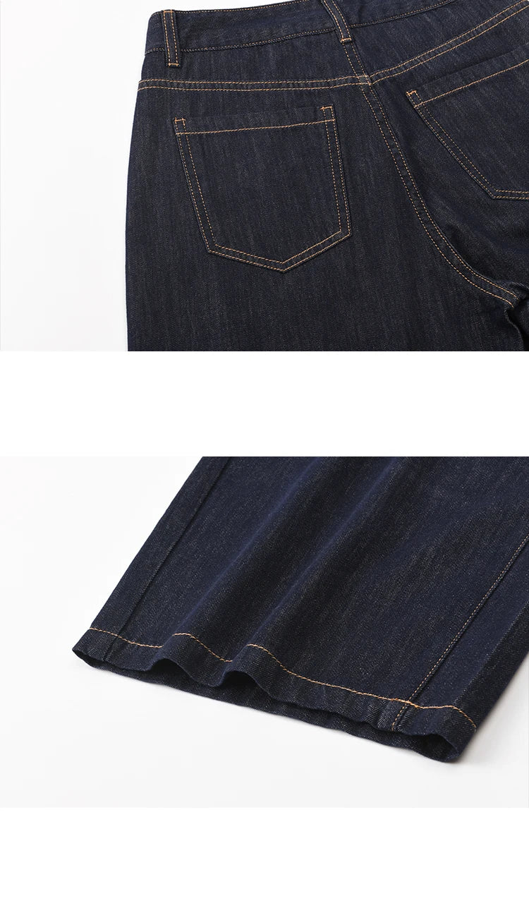 MISHOW Women's Straight Pants 2025 Summer Fashion High Waist Wide Leg Jeans Slim Zipper Pants Casual Female Clothing MXE37K0995