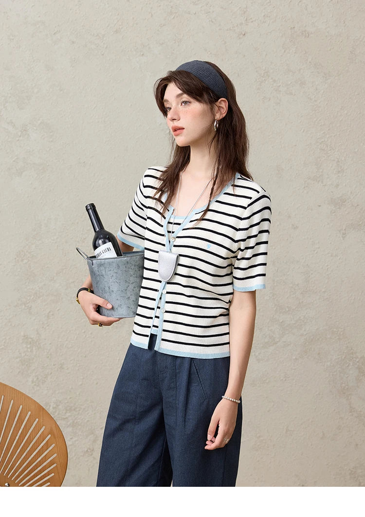 MISHOW Office Lady Summer Pants Women New 2025 Retro Dark Blue High Waist Wide-leg Pants Female Slimming Straight MXE31K0902