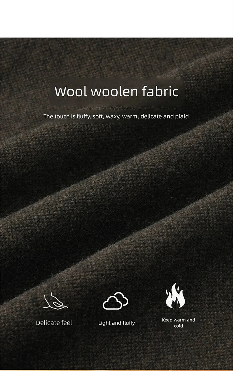 MISHOW Women Pants 2025 Autumn Winter Retro Brown Wide-leg Pants High Waist Design Loose Casual Drape Pants MXE88K1122