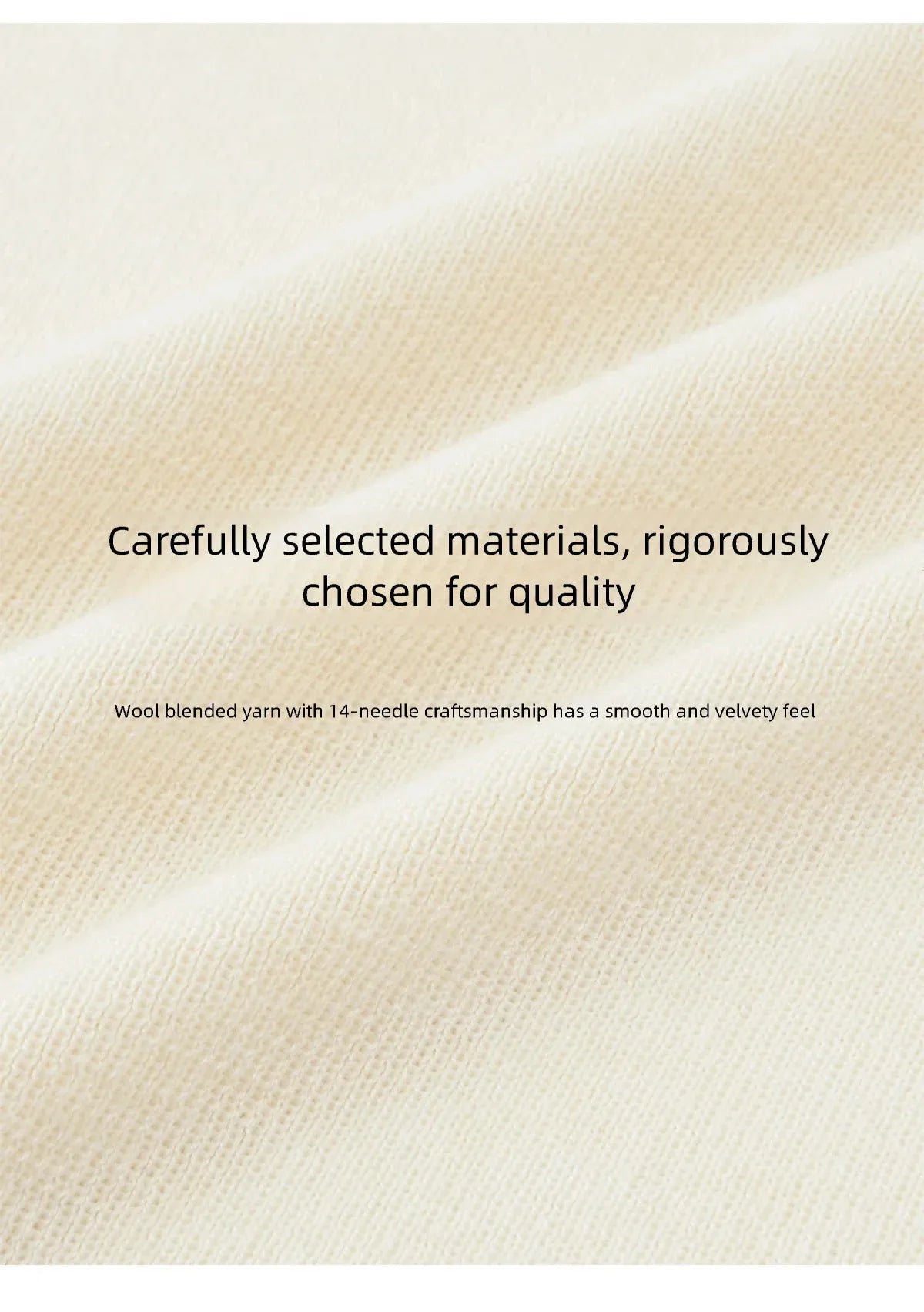 MISHOW Women's Beige Wool Blend Knit Sweater 2026 Spring Asymmetrical Collar Long Sleeve Top Slim Casual Thin Sweater MXF11Z2918