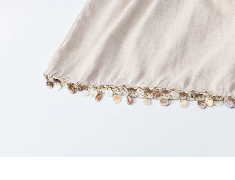 MISHOW Lotus Pink Camisole Dress for Women Summer 2025 Sleeveless Solid Shell Ribbon Dresses Female Fashion Shirring MXE33L2156