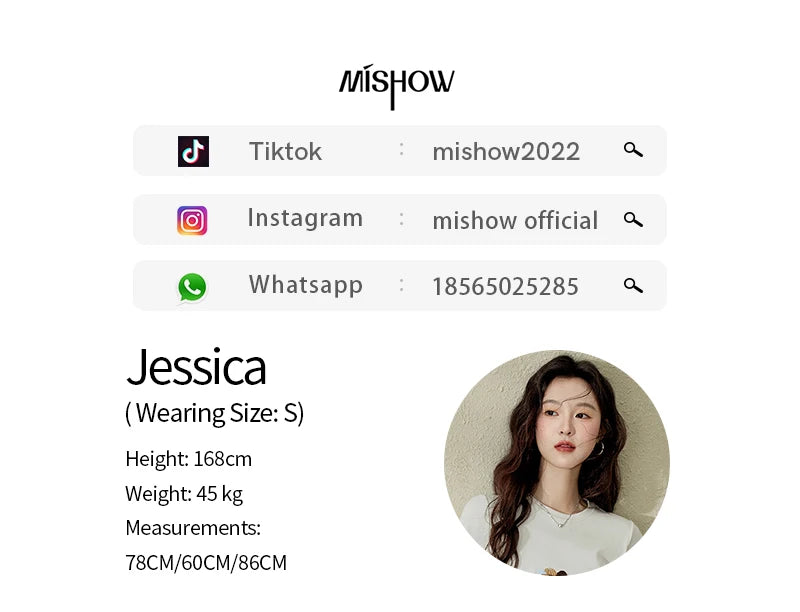 MISHOW Versatile Denim Straight Leg Pants for Women Spring 2025 Embroidery Pockets Commuting Loose Denim Trousers MXE14K0870