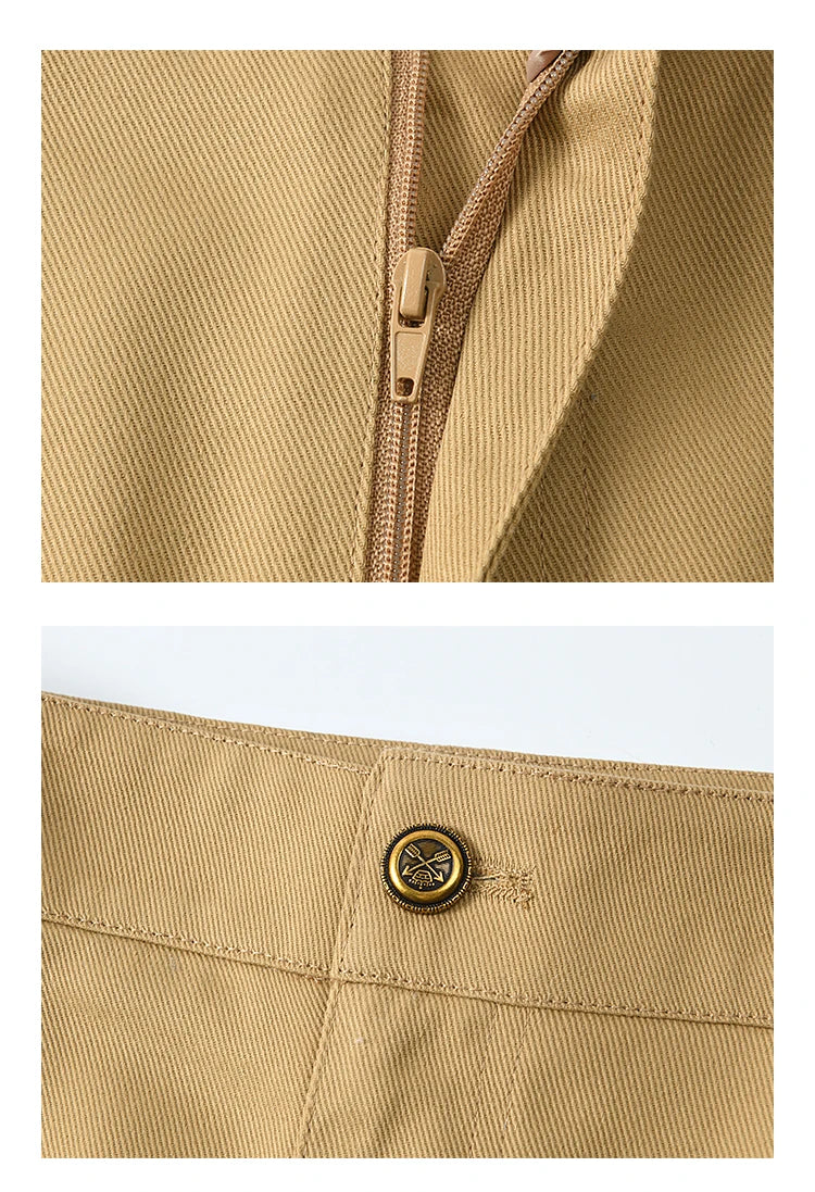 MISHOW Khaki Skirt for Women Spring 2025 Symmetrical Diagonal Insert Pocket Skirts High Waist Slim A-line Short Skirt MXE13B0694