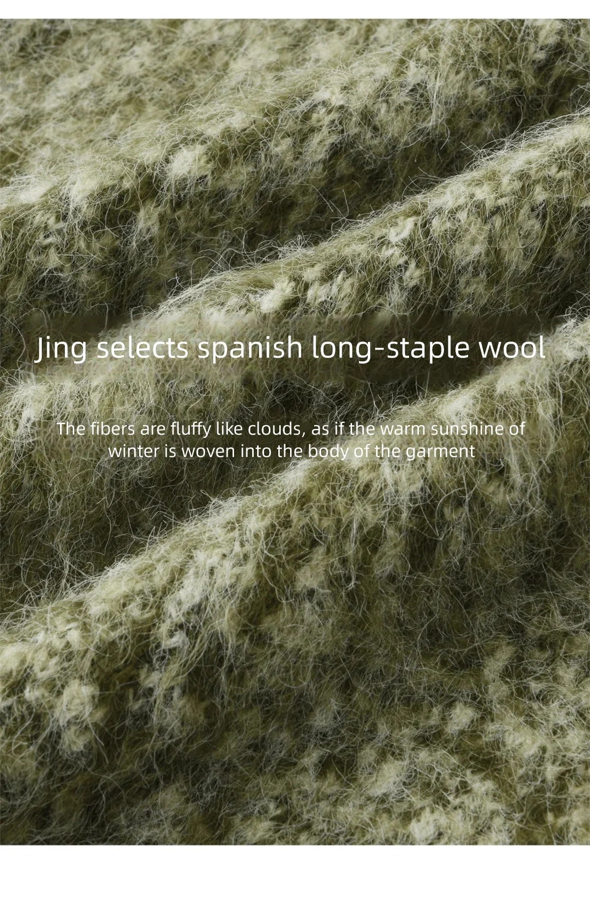 MISHOW Women's Green Retro Mottled Sweater Winter 2025 Casual Stand-up Collar Batwing Sleeves Knitted Cardigan tops MXE90Z2787