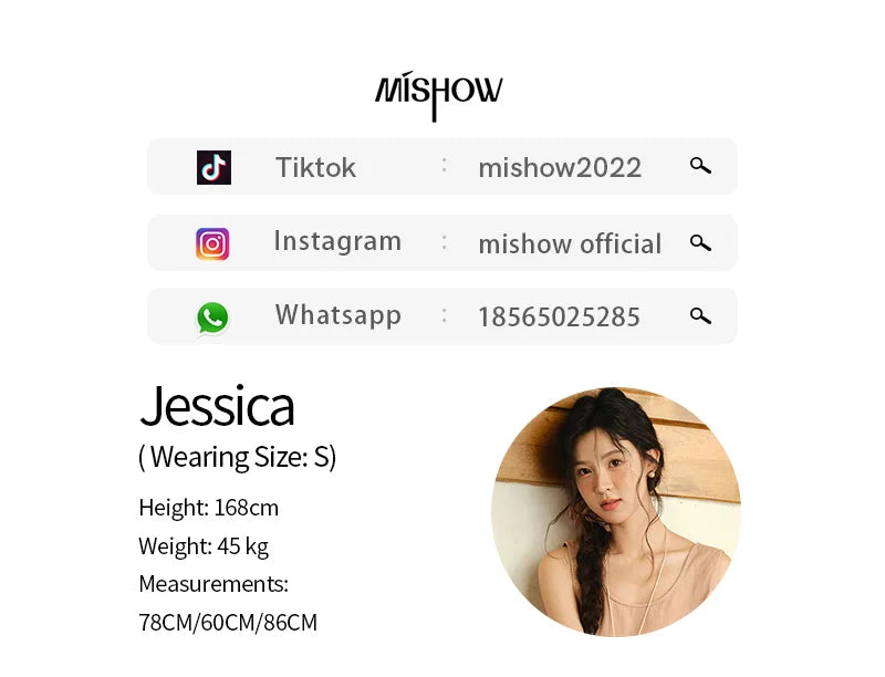 MISHOW Ladies 2 Pieces Set 2025 Summer New U-shaped Collar Sleeveless Top Fashion A-line Skirt Set Women's Clothing MXE35T0606