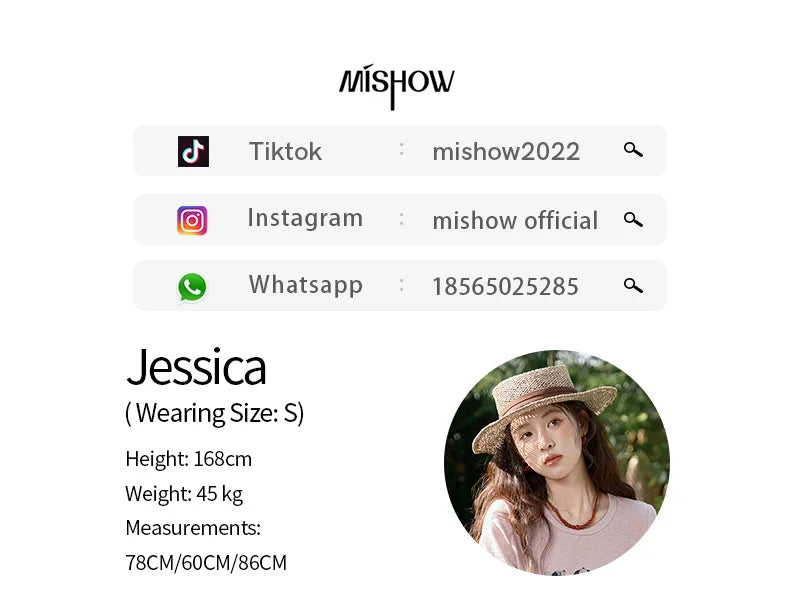 MISHOW Short Sleeve Little Bear Print T-shirt for Women 2025 Summer New O-Neck Embroidery Top Versatile Loose Tee MXE39T0699