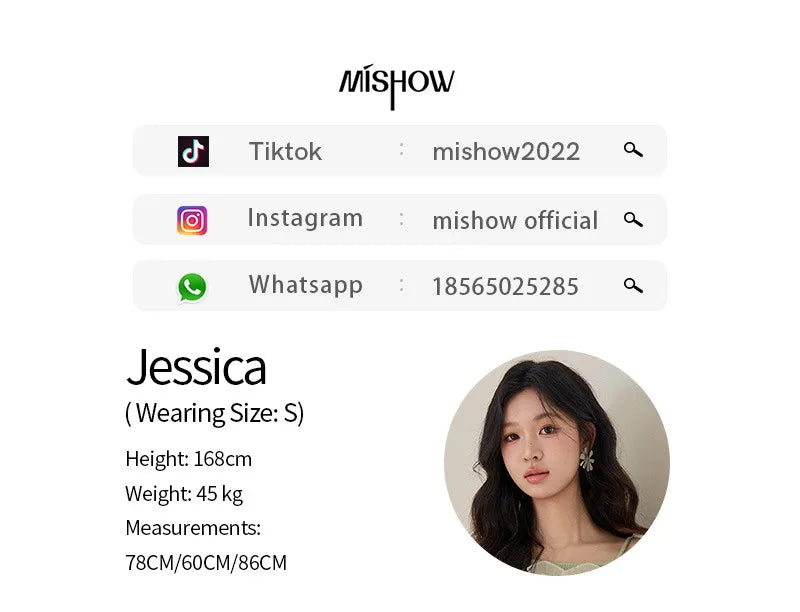 MISHOW Women's Light Green Knit Sweater 2026 Spring Asymmetrical Side Exposed Shoulder Tops Ruffled Casual Loose Top MXF108Z1027