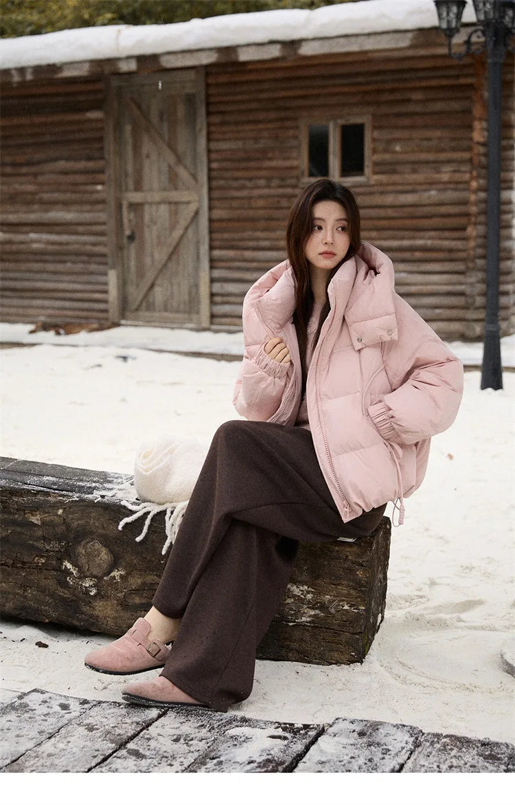 MISHOW Long Sleeve Sweaters 2025 Winter Elegant Loose Handmade Crochet Bowknot Sweater Women's Casual Knitted Top MXE87Z2679