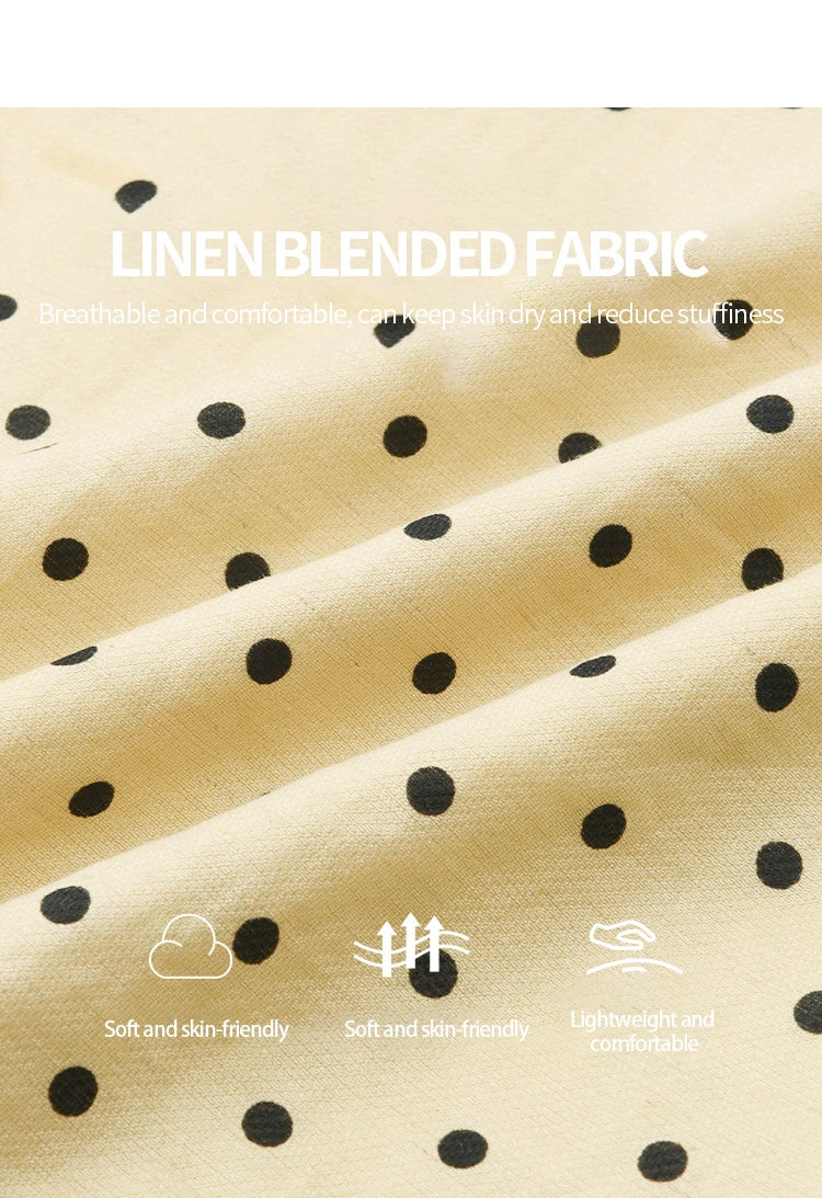 MISHOW Women's Polka Dot Puff Sleeve Blouse 2025 Summer New Ladies Button Retro Sweet V-neck Top Women's Clothing MXE37X1859