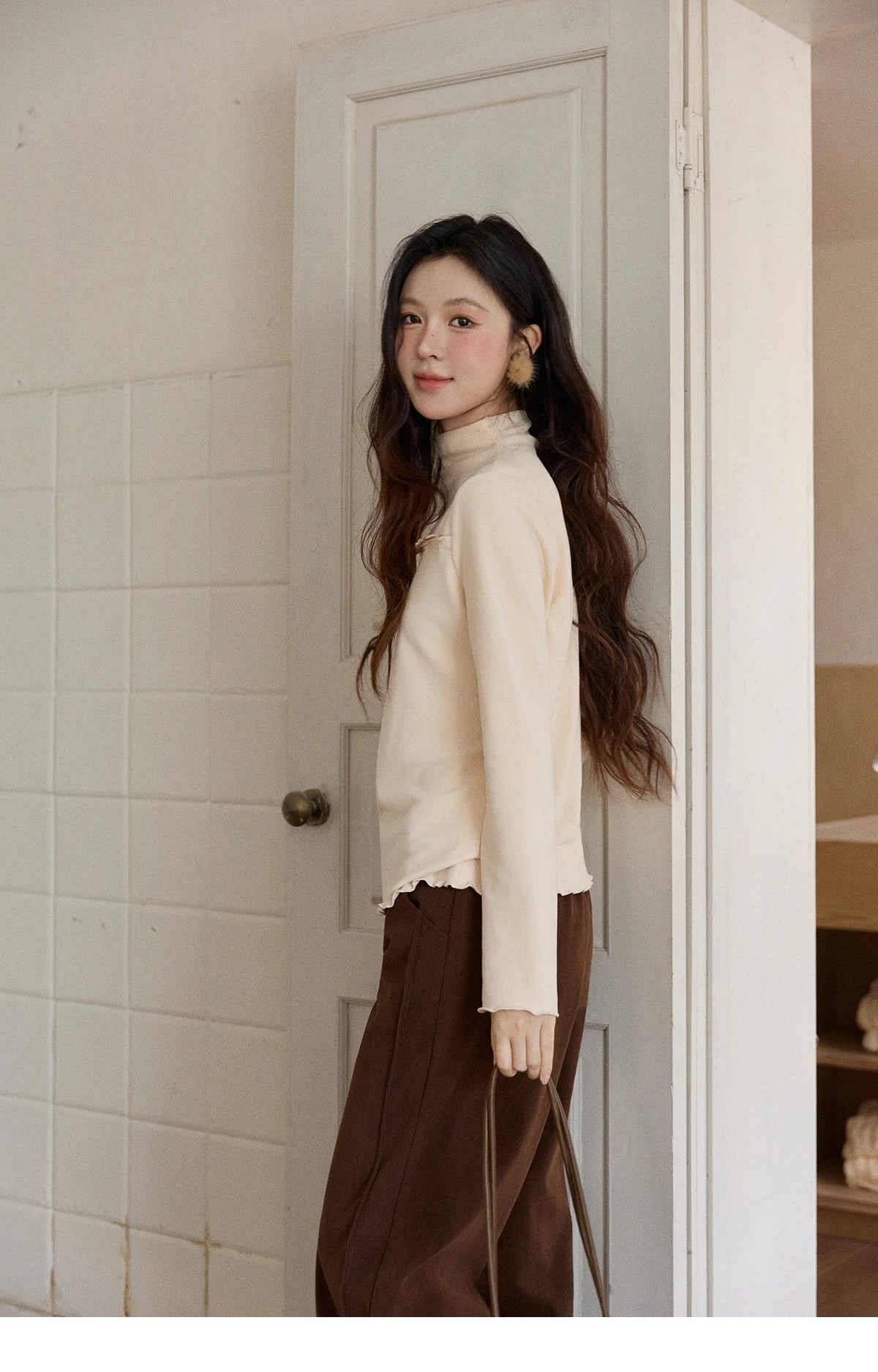 Mishow Multi-Color Thermal Turtleneck Top MXE91Z2784