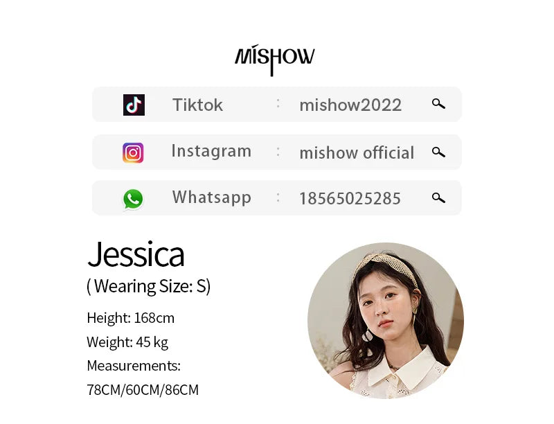 MISHOW 100 Cotton Butterfly Hollow Lace Lapel Shirt for Women Single Breasted Elegant Breathable Shirts with Tube Top MXE34X1808