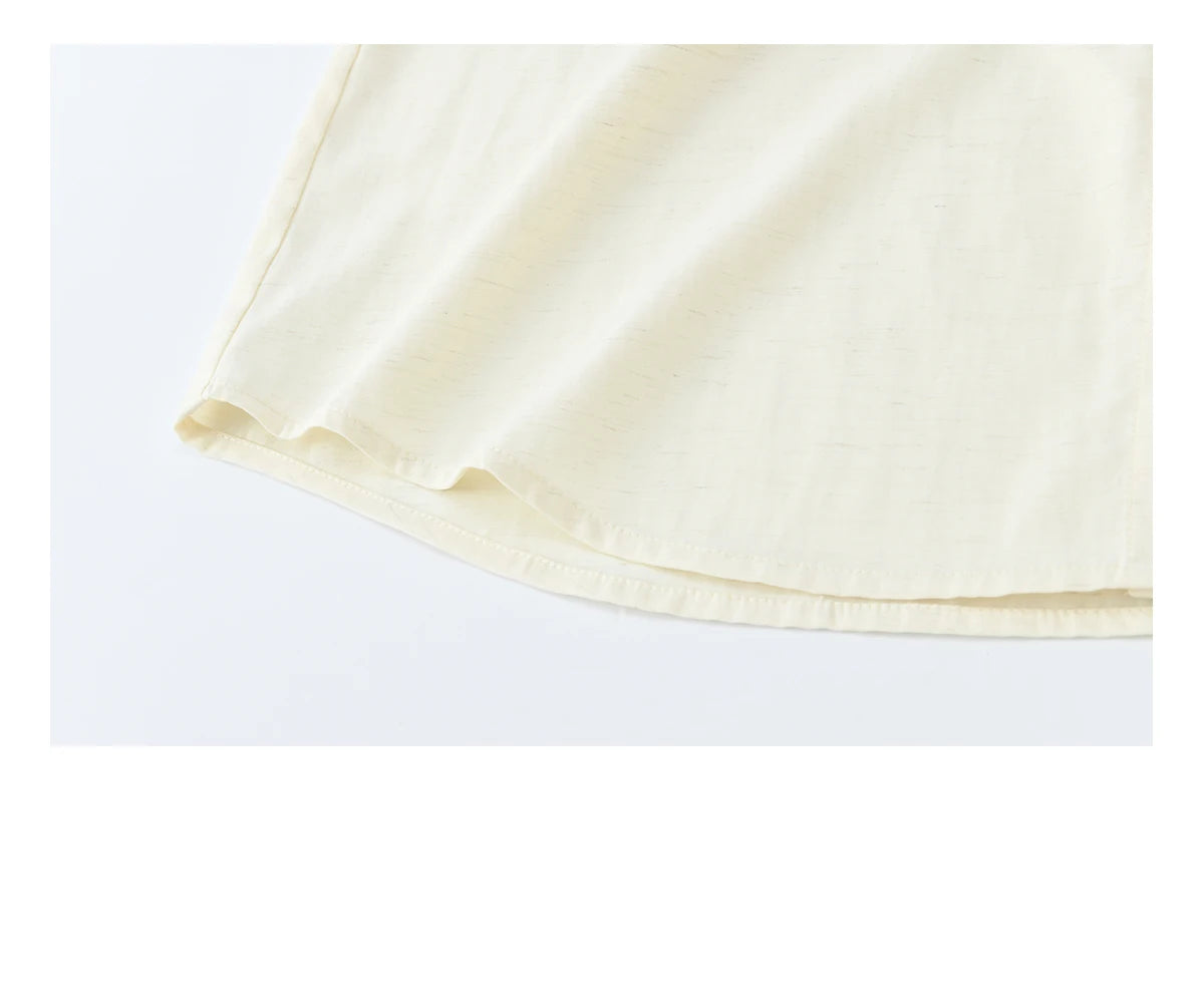 MISHOW Women's Lapel Collar Long Sleeve Shirt 2026 Spring with Belted Waist Casual Loose Soft Beige Shirt Office Lady MXF13C2452