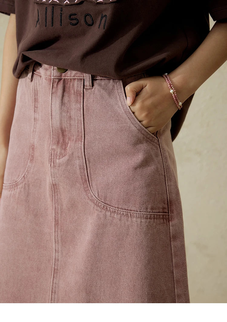 MISHOW Casual Spring Summer Skirt Women New 2025 Solid High Waist Slim Denim Skirts Female Fashion Straight Clothing MXD44B0506