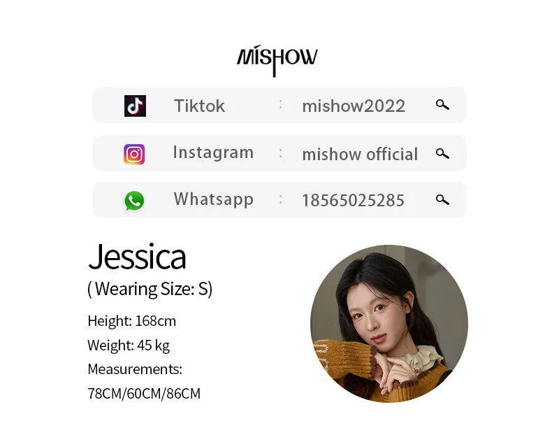 MISHOW Winter 2025 Turtleneck Knit Pullover for Women Thick Warm Fuzzy Cardigan Coat Outerwear Chic Streetwear MXE87Z2699