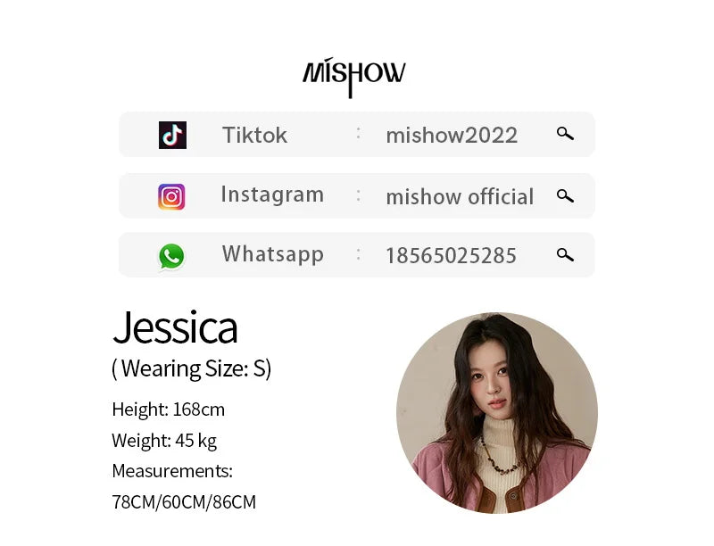 MISHOW Pink Purple Corduroy Jacket Women 2025 Winter Retro Gourd Pattern Pleated Cotton Splicing Suede Jacket Top MXE88W0882