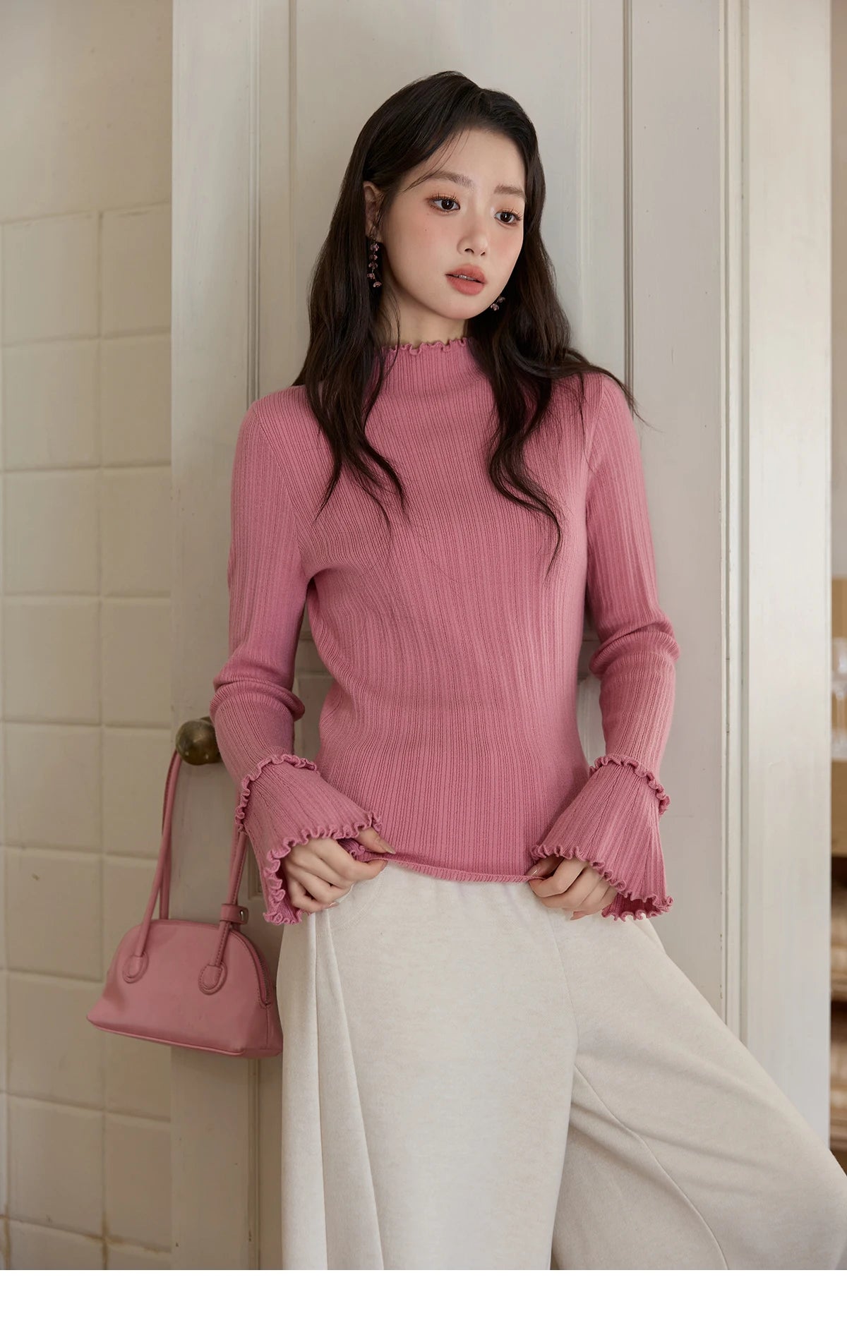 MISHOW Casual Pants for Women 2025 New Fashion Solid Loose Wide-leg Pants Commute Comfortable Women's Winter Pants MXE51K1093