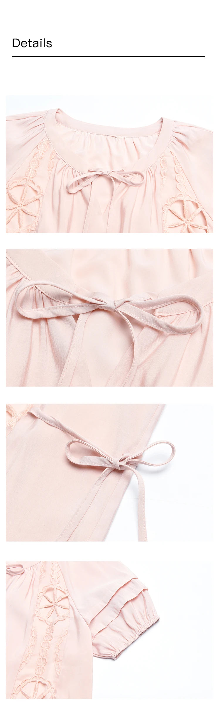 MISHOW Vacation Tea Break Sweet Dress 2024 Summer French Temperament Hollowed Out Dresses Embroidered Lace-up Dress MXD30L1950