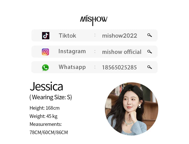 MISHOW Pit Stripe Thin Knitted Sweater for Women Autumn 2025 French Retro Round Neck Cardigan Temperament Casual Top MXE42Z1374