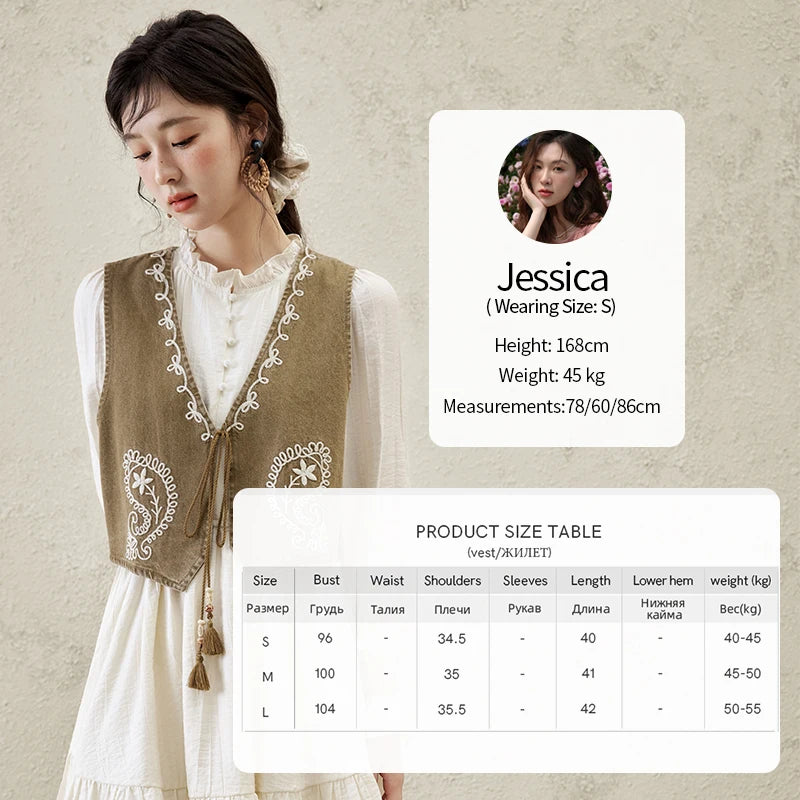 MISHOW Spring Elegant Vests Dress Separately Women 2025 Solid Long Puff Sleeve Midi Dresses Print Denim Vest Fashion MXE16L2197