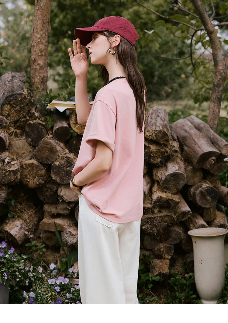 MISHOW Casual Print T-shirts Women 2025 Summer New Short Sleeve Round Neck Coconut Tree Pattern Shirt Woman Holiday MXE31T0516