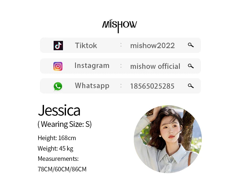 MISHOW French Spring Blouses Women 2025 New Long Sleeve Turn-down Collar Loose Shirts Female Fashion Lace Casual Tops MXE16C0760