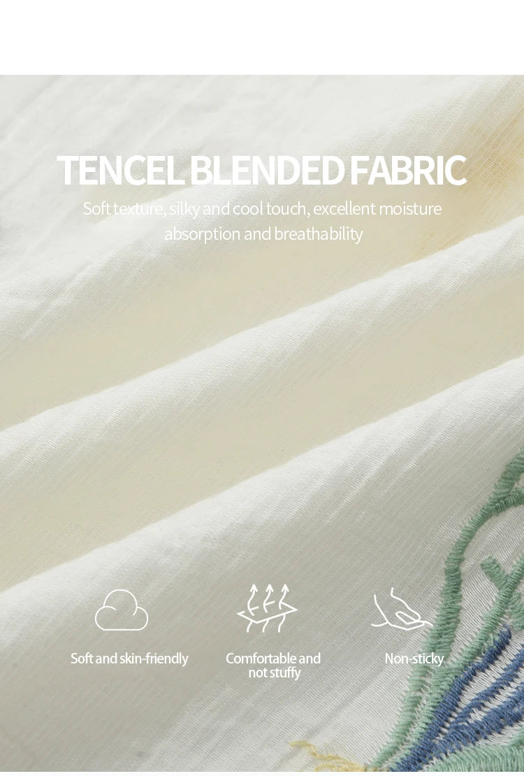 MISHOW Women's V-neck Lace Up Blouse 2025 Summer New Fashion Embroidery Mushroom Edge Commute Top Women's Blouse MXE39X1959