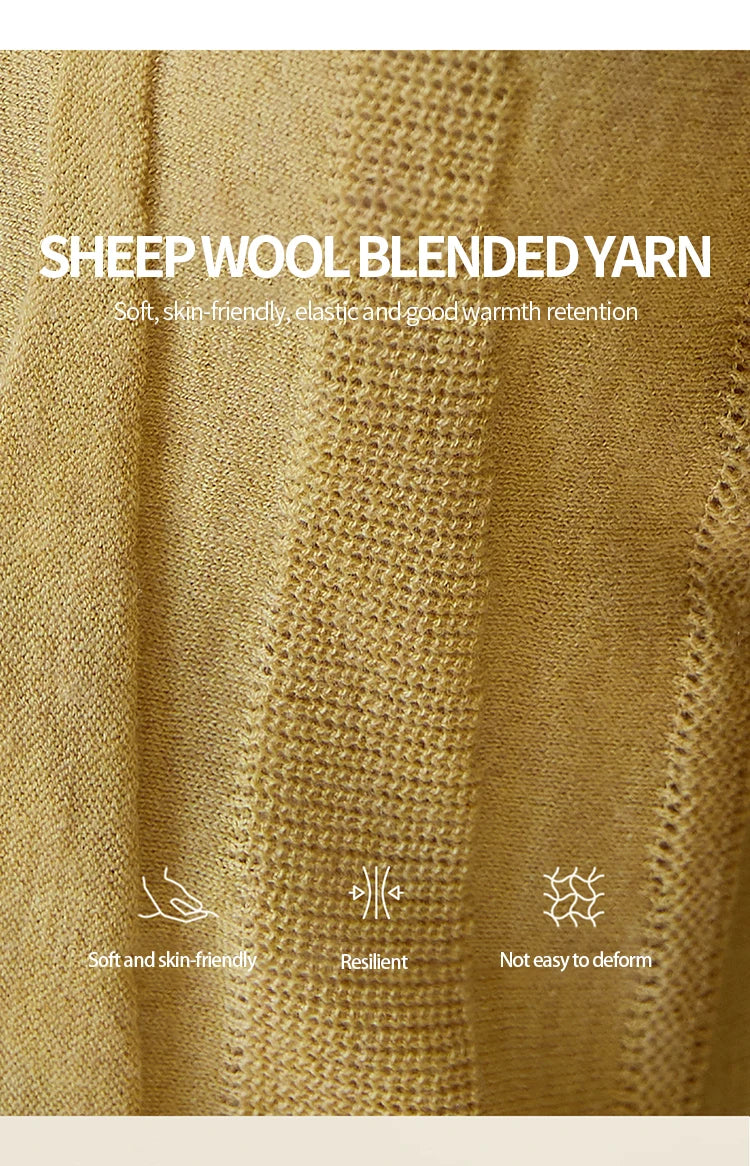 MISHOW Women's Wool Blend Knitted Top 2025 Autumn French Slim Scoop Neck with Draped Tie Soft Solid Pullover Top MXE42Z1322