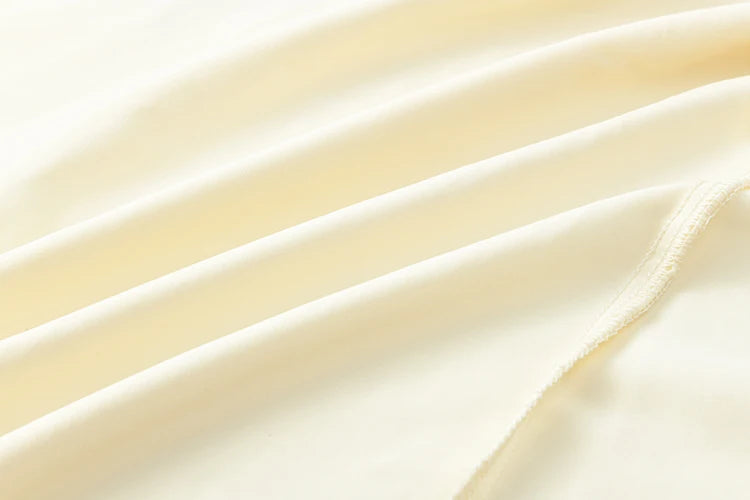 MISHOW Apricot Vacation Dress for Women Spring 100 Cotton Splicing Lace Retro Dress V-neck Waist Slim Long Dresses MXE16L2168