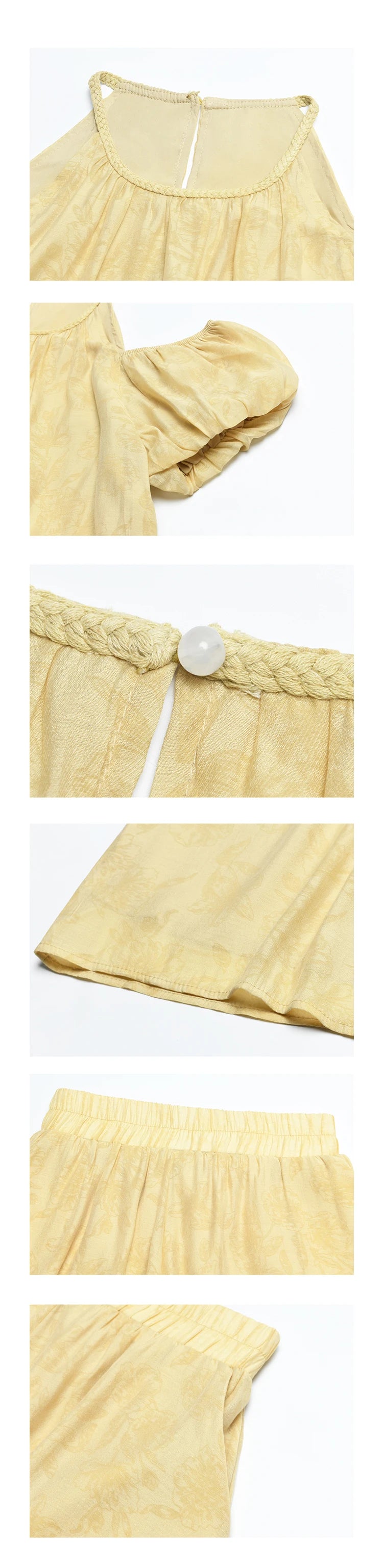 MISHOW Off Shoulder Sling Top Wide Leg Comfortable Casual Shorts Separately 2024 Summer Temperament Sweet Matching MXD24X1523