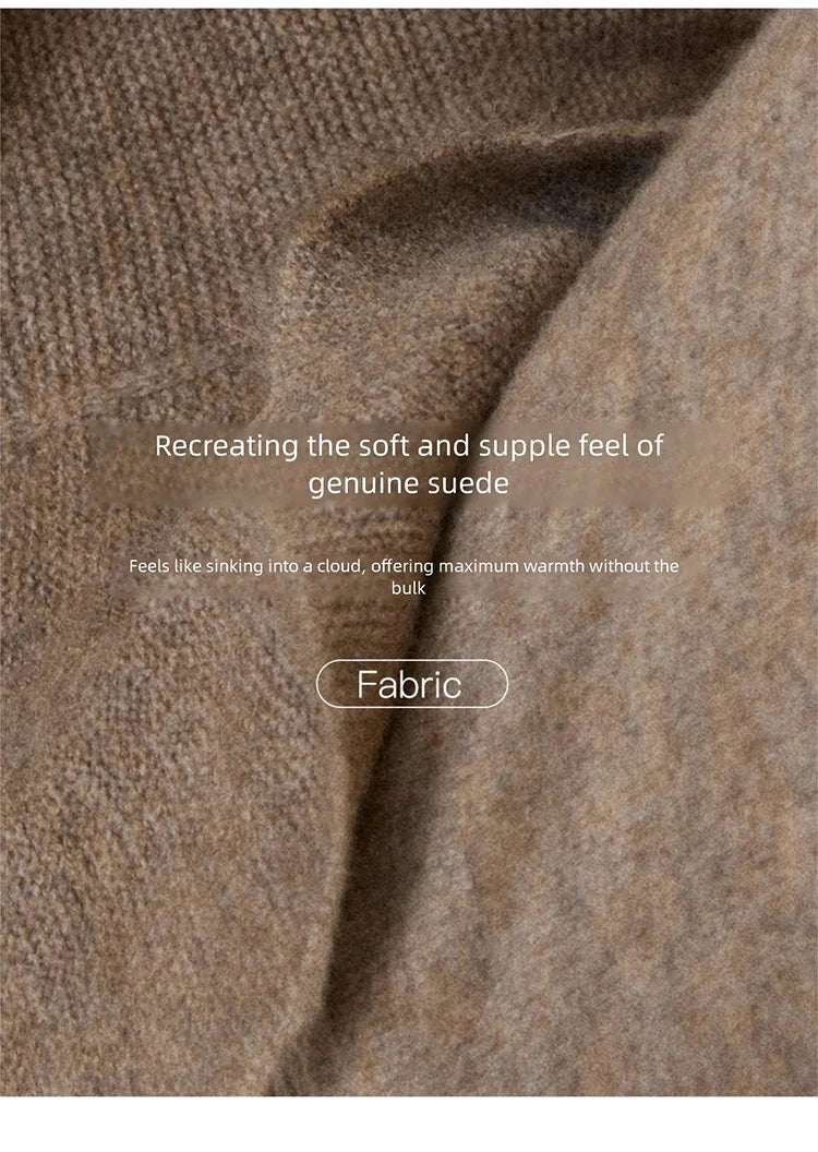 MISHOW Khaki Knitted Three-Piece Winter Set for Woman RetroThree-Dimensional Floral Camisole Cardigan Wide-Leg Pants MXE87T1449