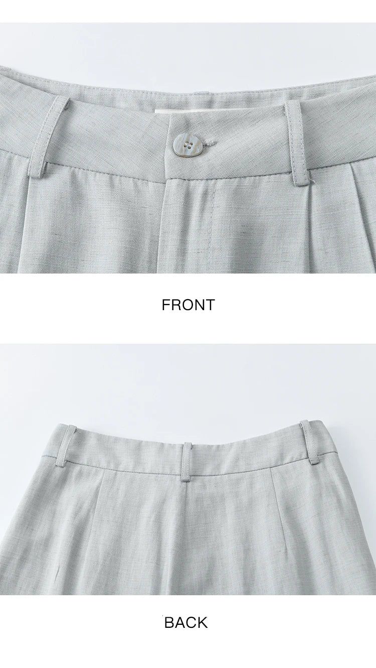 MISHWO Office Lady Summer Camisole Pant Sets for Women 2025 Solid Sleeveless Tops High Waist Loose Pants Female New MXE33T0547