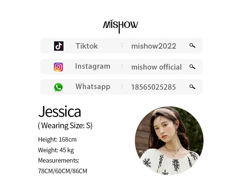 MISHOW Bohemian Print Shirts Women Summer Short Puff Sleeve Square Sleeve Loose Shell Ribbon Stitching Blouses Lady MXE35X1817