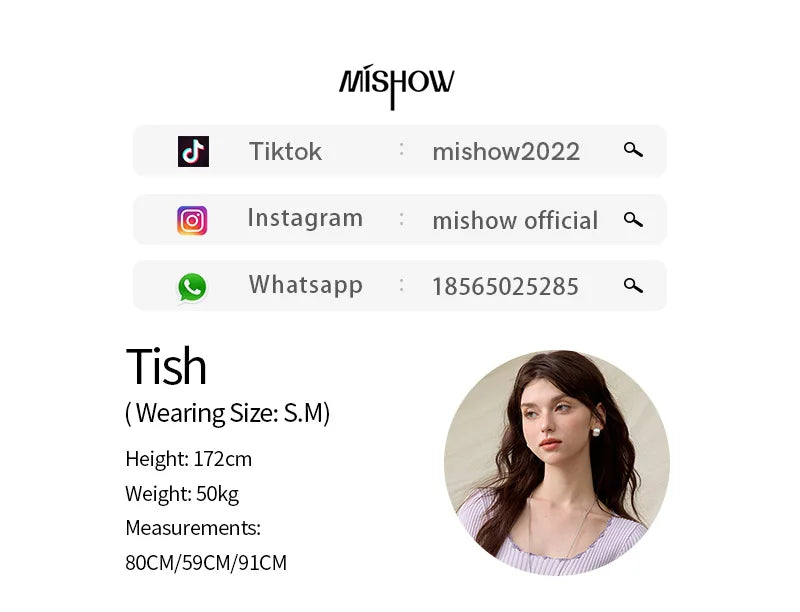 MISHOW Office Lady Summer Sweater Women 2025 New Solid Short Sleeve Lace Collar Contrast Color Hook Design Tops Slim MXE33Z1218