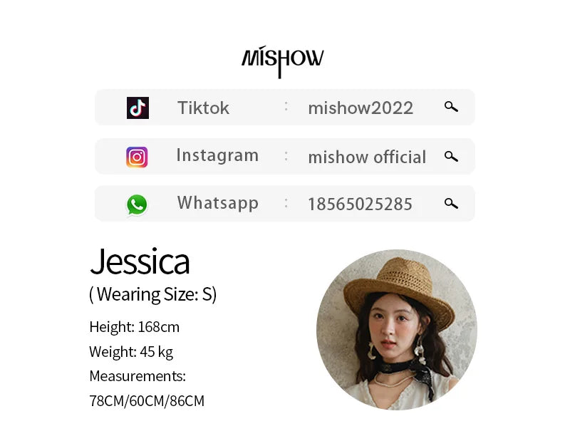 MISHOW Sleeveless Dress for Women Summer 2025 Drawstring Waist Simple Fashion Lace V-neck Dresses Female Clothing MXE37L2331