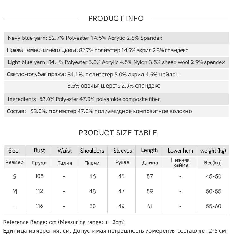 MISHOW Dark Blue Fake Two-piece Pullovers for Women 2025 Autumn Winter New Turn-down Collar Flower Pattern Sweater MXE51Z2554