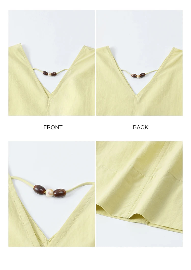 MISHOW Office Lady Solid Blouses Skirts Sets Women Summer 2025 V-neck Sleeveless Vest Elastic Waist Loose Skirts Sets MXE34T0604