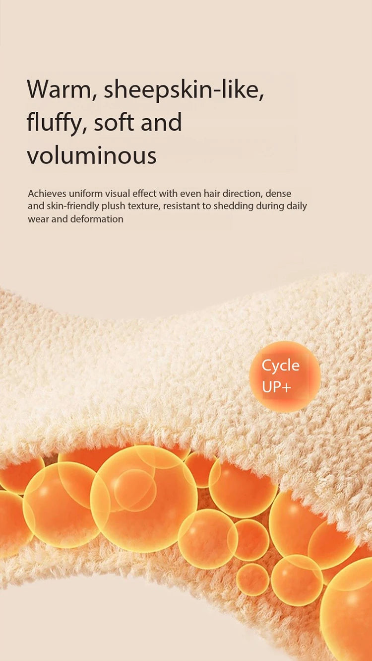 MISHOW Women's Floral Embroidered Jacket 2025 Winter French Style Yellow Plush Lapel Zip-up Coat Loose Warm Jacket MXE87W0932