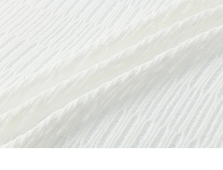 MISHOW Summer Casual Cardigan for Women 2025 New V-neck Long Sleeve Slim Knitted Cardigans Female Fashion White Tops MXE16Z1193