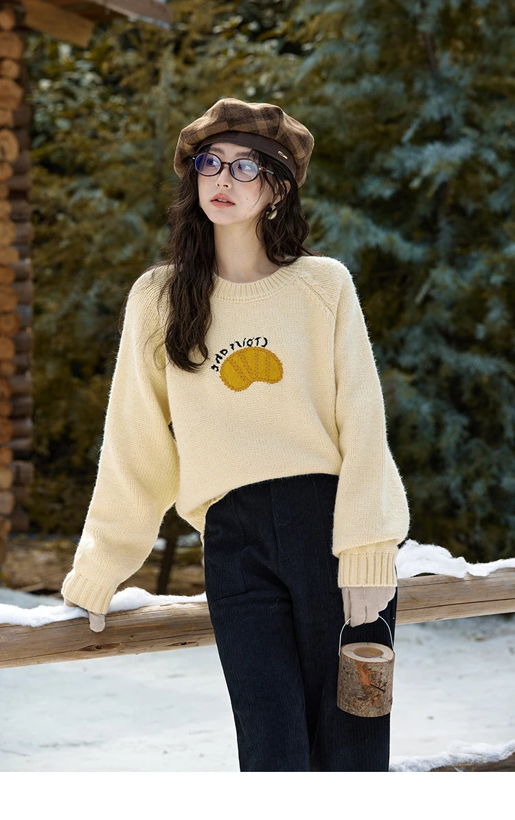 MISHOW Corduroy Pants High Waist Straight Pants Pocket Design Velvet Inside Comfortable Touch Slim Fit Office Lady MXD55K0813