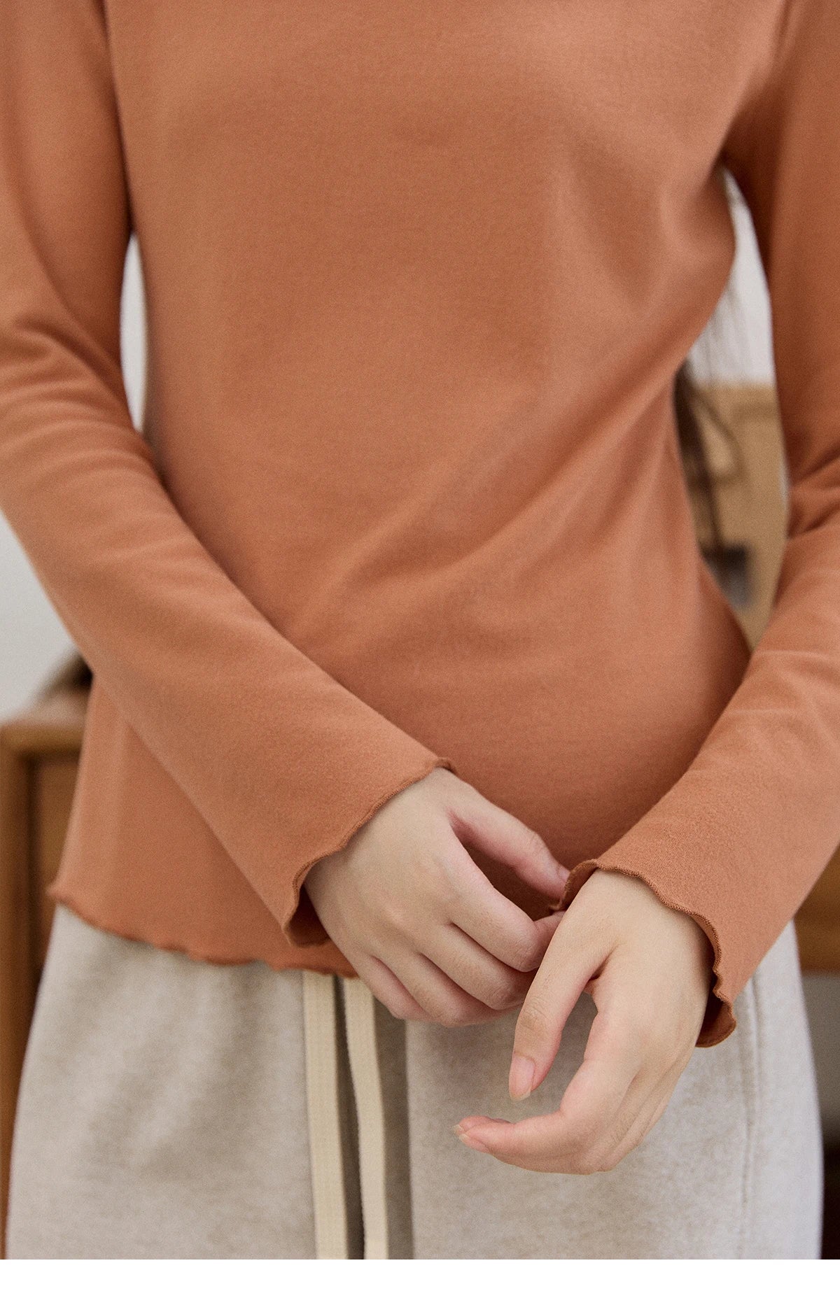 Mishow Multi-Color Thermal Turtleneck Top MXE91Z2784