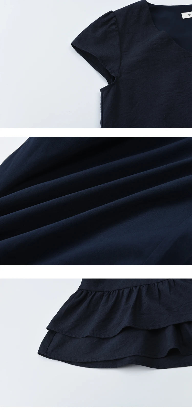 MISHOW Women's Two Piece Set 2025 Summer Spliced Lotus Leaf Edge V-neck Blouse Fashion Geometric Wide Leg Pants Set MXE39T0670