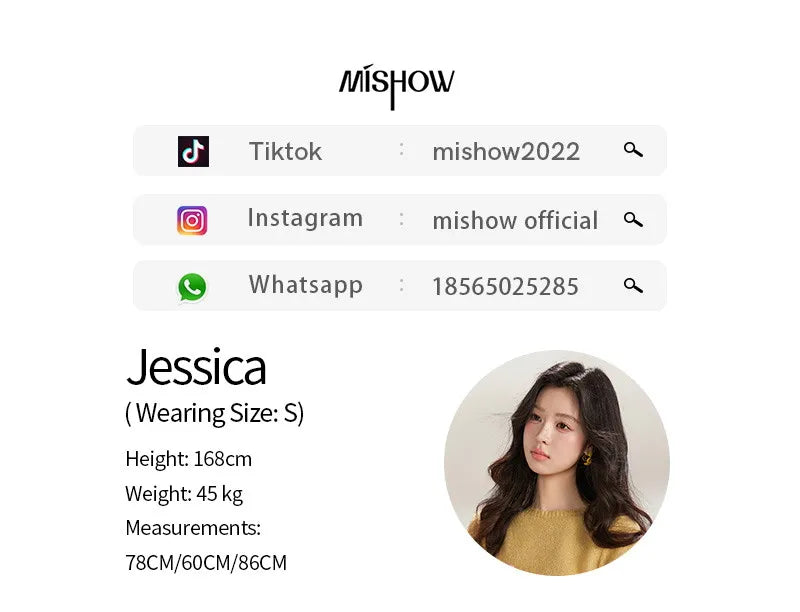 MISHOW Floral Embroidered Boat Neck Flare Sleeve Knit Tops 2026 Spring Side Button Slim Casual Soft Yellow Sweater MXE94Z2864