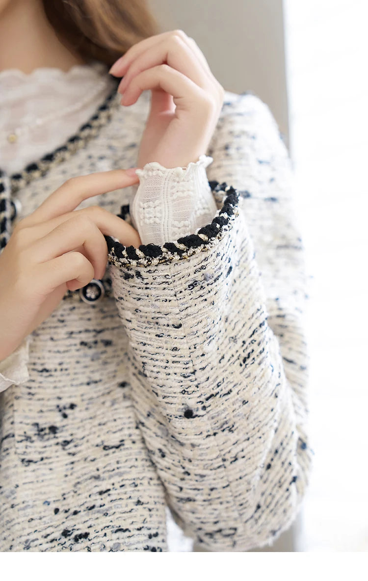 MISHOW Tweed Jacket Short Women Outfits Autumn Separately Cropped New Jacket Shorts Elegant Fashion Office Lady MXC41W0029