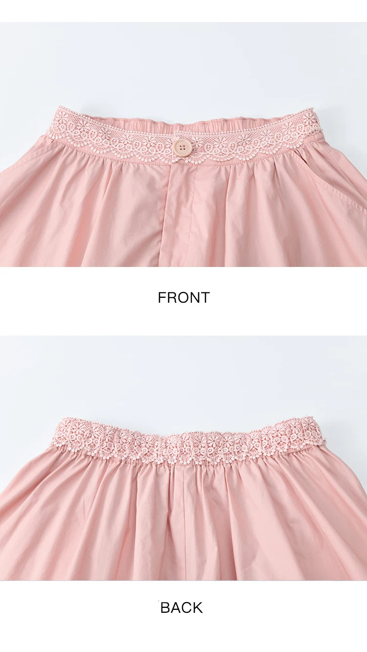 MISHOW 2 Pieces Set for Woman 2025 Summer New Loose Sweet Short Sleeve Button Shirt Casual Shorts Set Ladies Clothing MXE34T0591