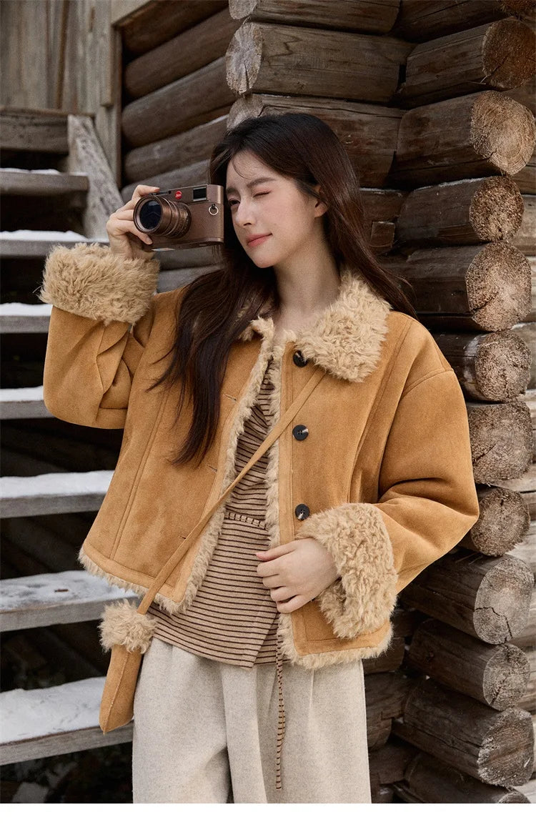 Mishow Retro Crew Neck Tie-Up Striped Top MXE87Z2700