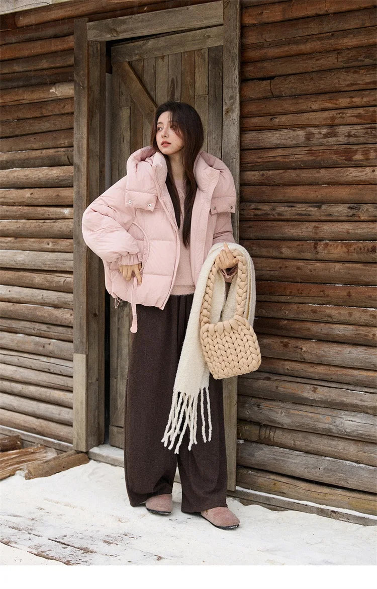 MISHOW Long Sleeve Sweaters 2025 Winter Elegant Loose Handmade Crochet Bowknot Sweater Women's Casual Knitted Top MXE87Z2679