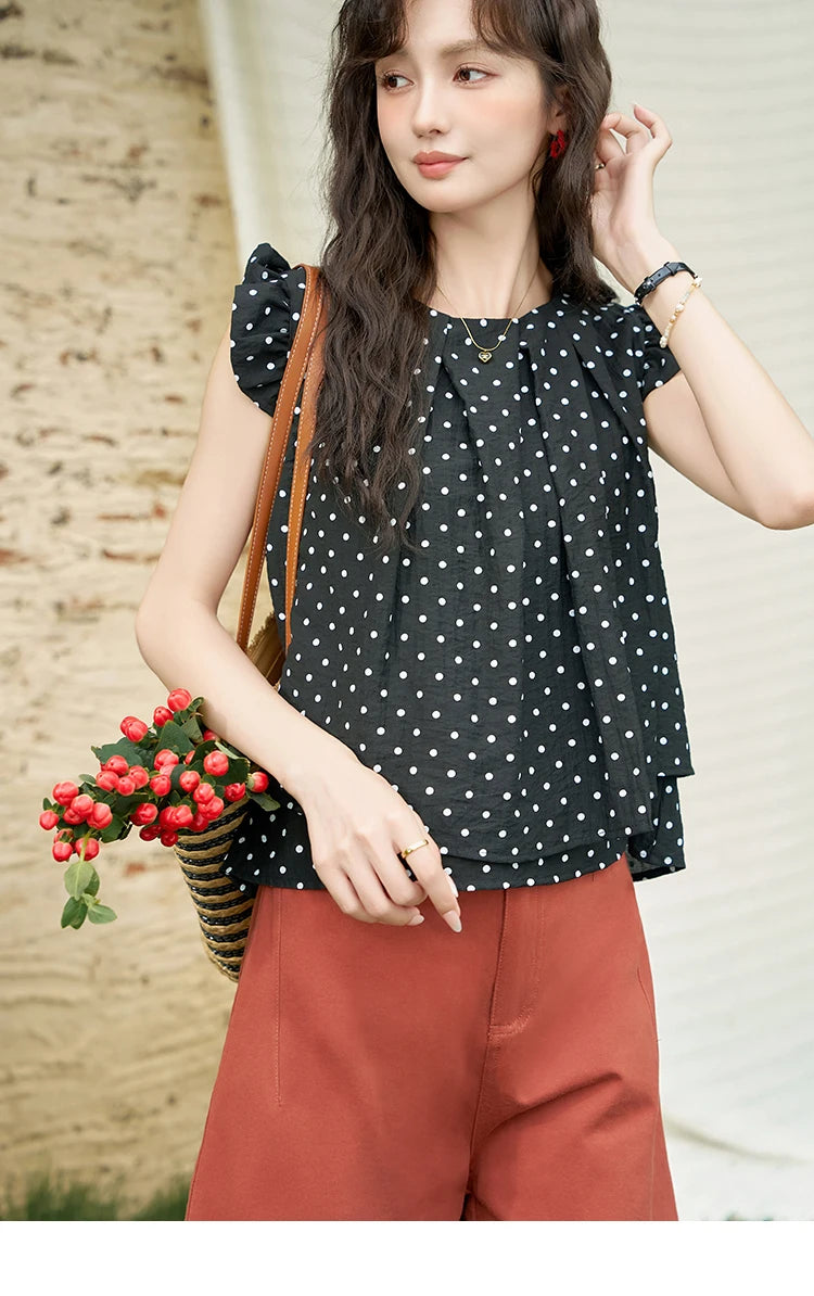 MISHOW Red Casual Shorts for Women 2024 Summer Korean Symmetrical Pocket High Waist Loose Straight Leg Short Pants MXD25K0679