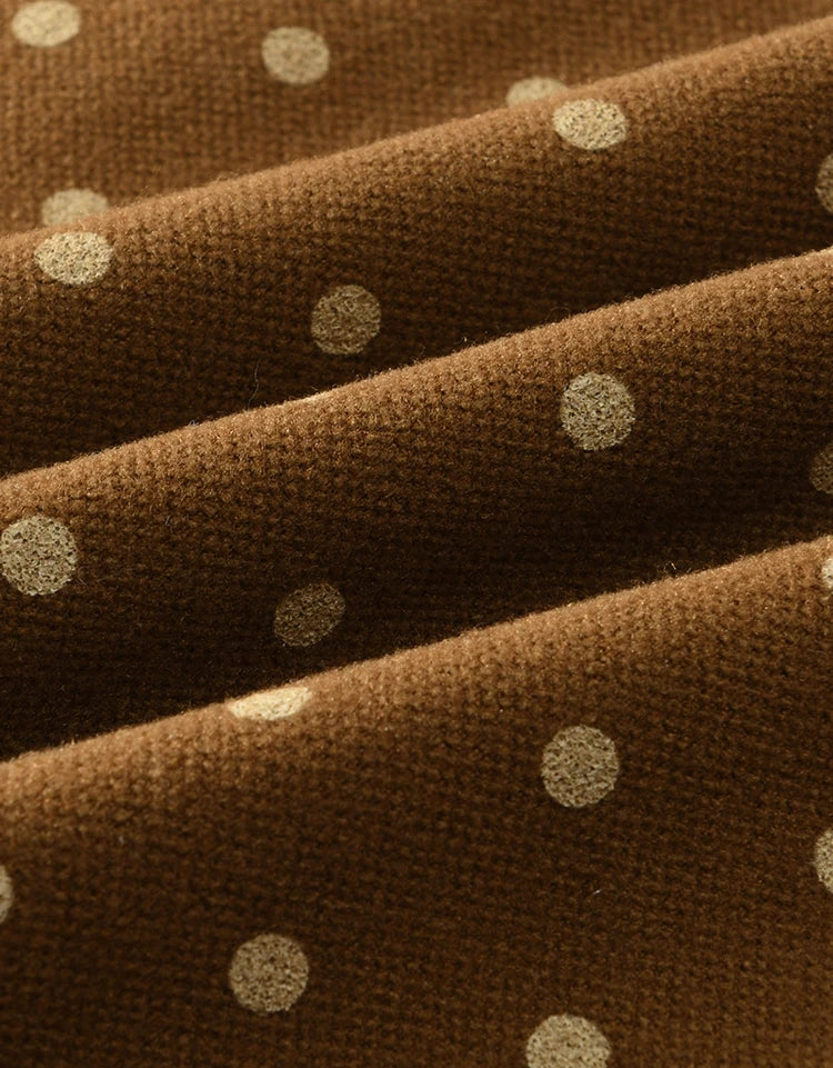 MISHOW French Polka Dot Skirt Women 2024 Winter American Retro High Waist A-line Skirt Symmetrical Side Pockets Skirt MXD34B0576