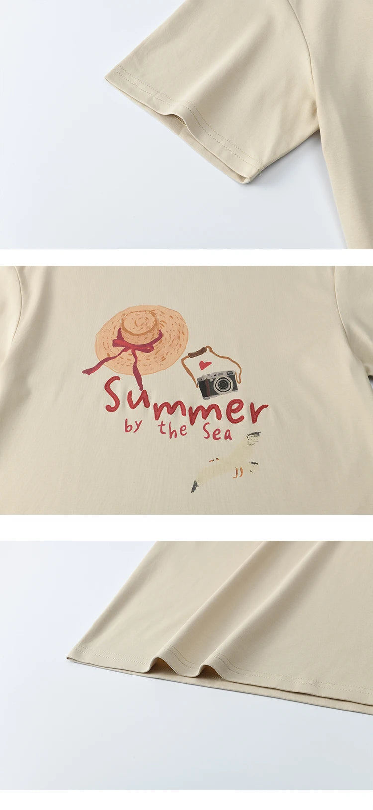 MISHOW Women's Print T-shirt 2025 Summer New Loose Casual T-shirt Ladies Round Neck Short Sleeve Tee Female Clothing MXE34T0559